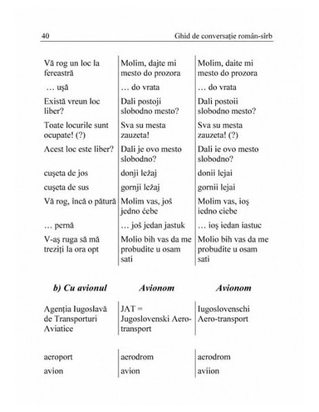 Ghid de conversație român-sârb