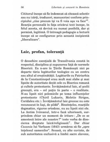 Libertate şi cenzură în România....