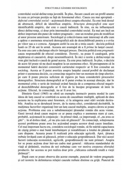 Spre o paradigmă a gîndirii sociologice (ediția a II-a)