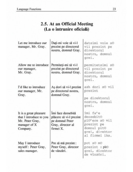 Ghid de conversație englez-român