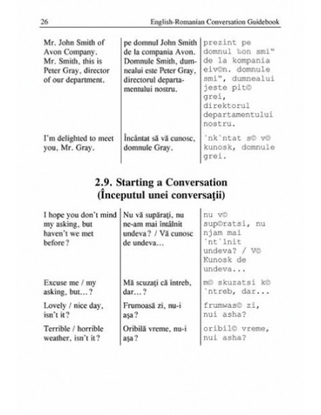 Ghid de conversație englez-român
