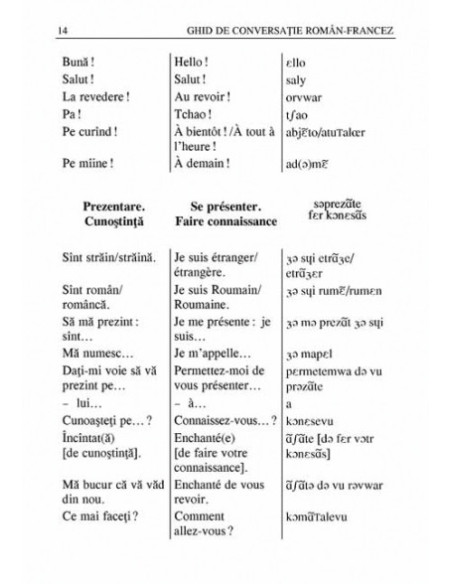 Ghid de conversație român-francez