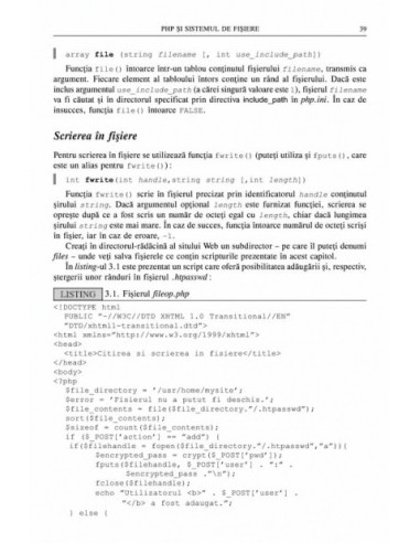 Programarea în PHP. Ghid practic Programarea în PHP. Ghid practic
