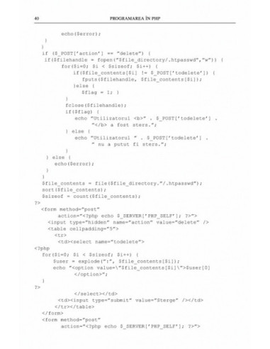 Programarea în PHP. Ghid practic Programarea în PHP. Ghid practic