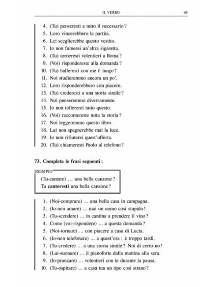 Limba italiană. Exerciții de gramatică și vocabular