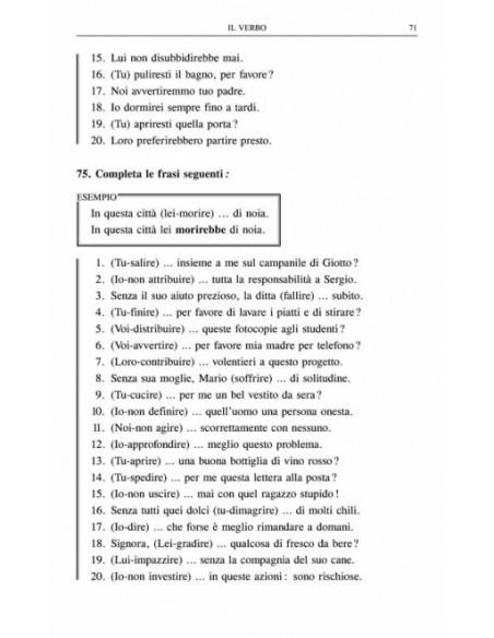Limba italiană. Exerciții de gramatică și vocabular