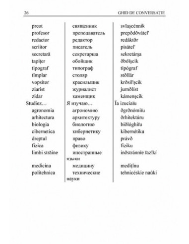 Ghid de conversație român-rus