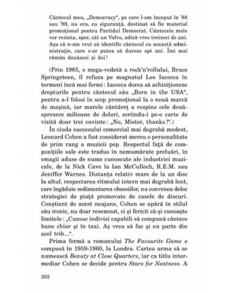 Viaţa, patimile şi cîntecele lui Leonard Cohen