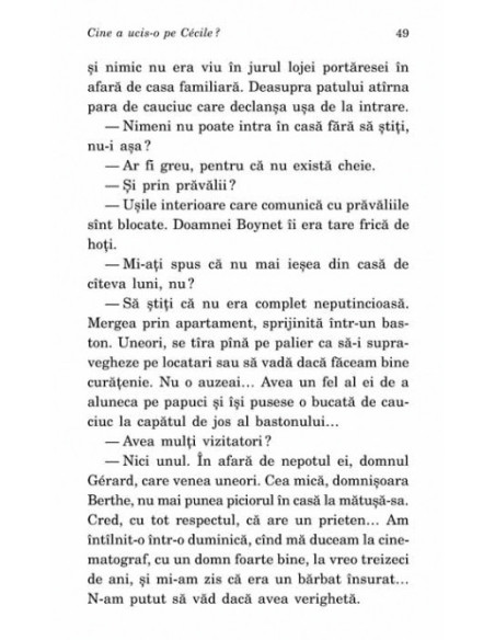 Cine a ucis-o pe Cécile?