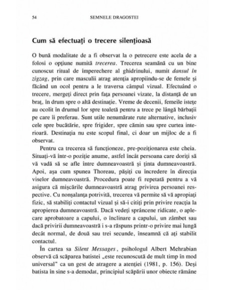 Semnele dragostei şi limbajul trupului.