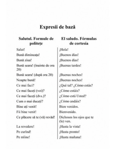 Ghid de conversație român-spaniol