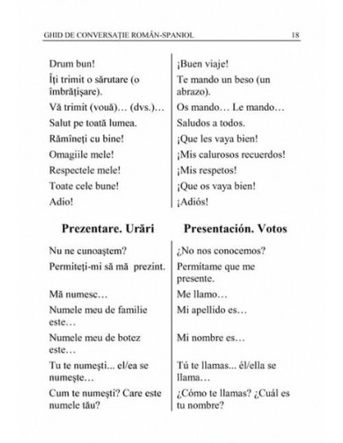 Ghid de conversație român-spaniol