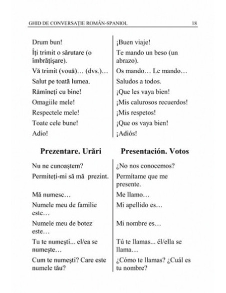 Ghid de conversație român-spaniol