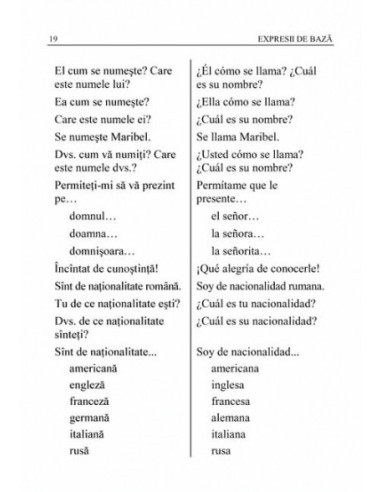 Ghid de conversație român-spaniol