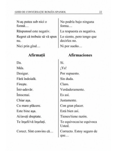 Ghid de conversație român-spaniol