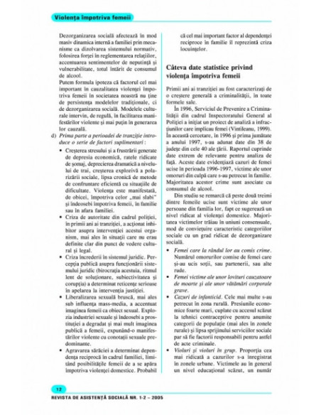 Revista de Asistență Socială. Nr. 1-2/2005
