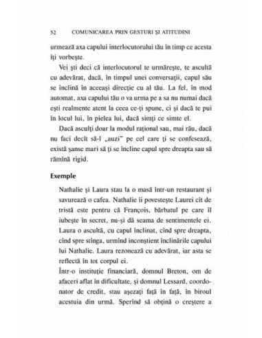 Comunicarea prin gesturi şi atitudini. 