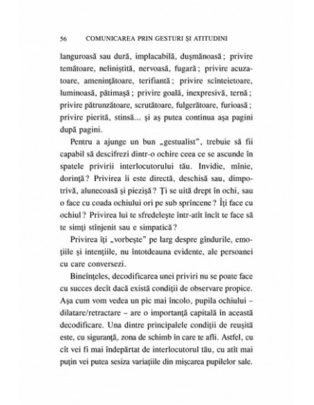 Comunicarea prin gesturi şi atitudini. 