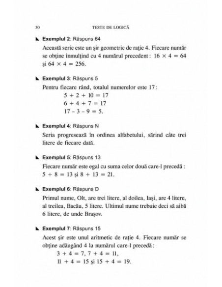 Teste de logică. Exerciţii şi soluţii