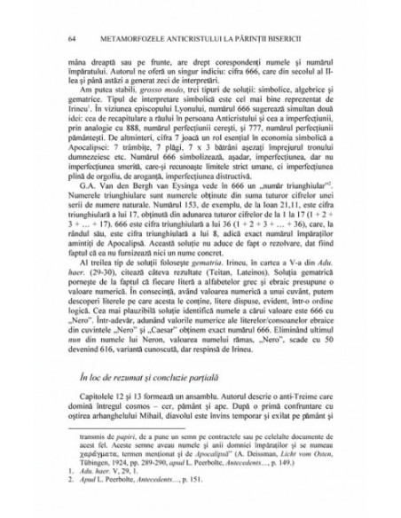 Metamorfozele Anticristului la Părinţii Bisericii