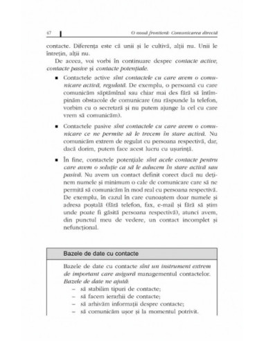 Comunicarea directă: o nouă... Comunicarea directă: o nouă...