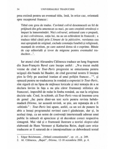 Universaliile traducerii. Studii de... Universaliile traducerii. Studii de...