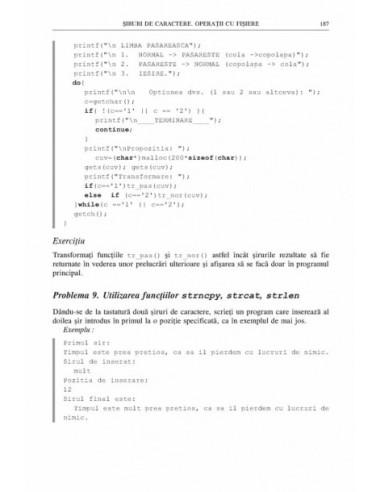 Bazele programării în C. Aplicații