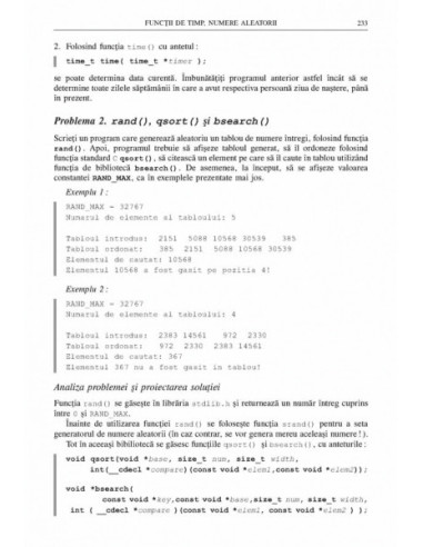 Bazele programării în C. Aplicații
