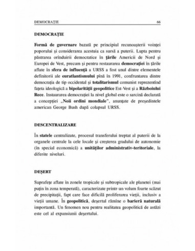 Dicţionar de geopolitică Dicţionar de geopolitică