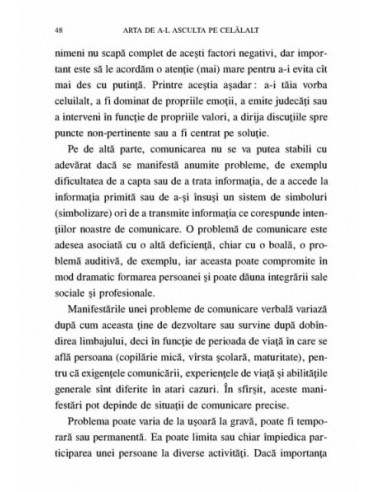 Arta de a-l asculta pe celălalt. 