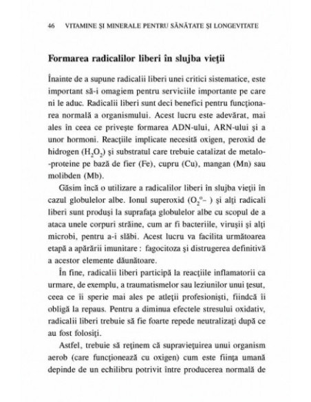 Vitamine şi minerale pentru sănătate şi longevitate. Antioxidanţii