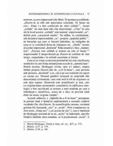 Postmodernismul în antropologia... Postmodernismul în antropologia...
