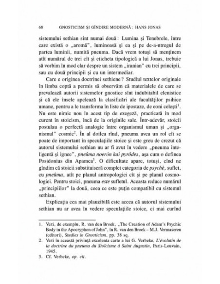 Gnosticism şi gîndire modernă: Hans Jonas