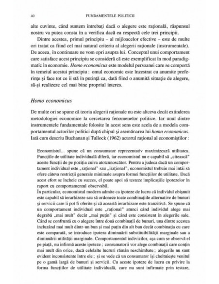 Fundamentele politicii. Vol I. Preferințe și alegeri colective