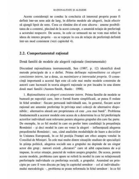 Fundamentele politicii. Vol I. Preferințe și alegeri colective