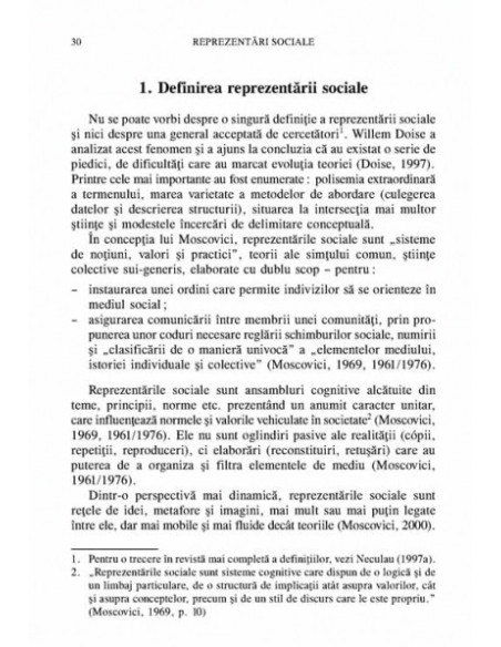 Reprezentări sociale (ediția a II-a revăzută)
