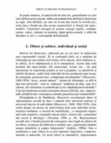 Reprezentări sociale (ediția a II-a...