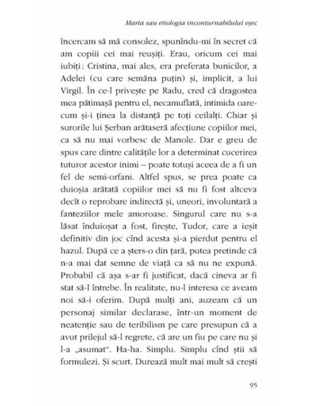 Marta sau etiologia inconturnabilului eșec