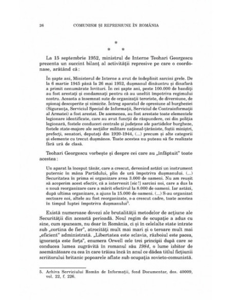 Comunism şi represiune în România. Istoria tematică a unui fratricid naţional