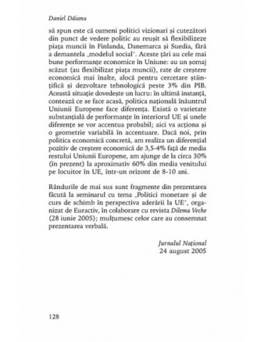 Ce vom fi în Uniune. Pariul...