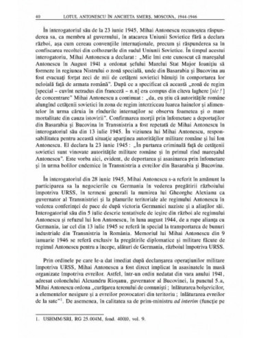 Lotul Antonescu în ancheta SMERS,... Lotul Antonescu în ancheta SMERS,...