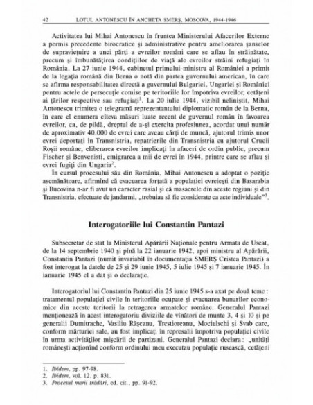 Lotul Antonescu în ancheta SMERS, Moscova, 1944-1946. Documente din arhiva FSB