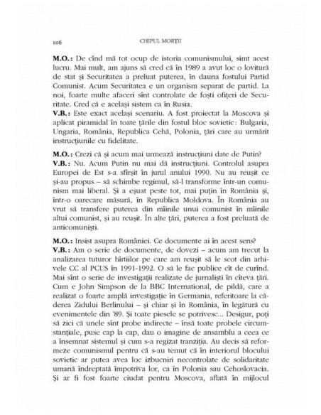 Chipul morții: dialog cu Vladimir Bukovski despre natura comunismului