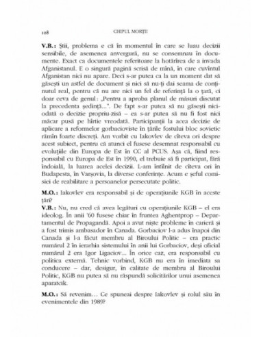 Chipul morții: dialog cu Vladimir...