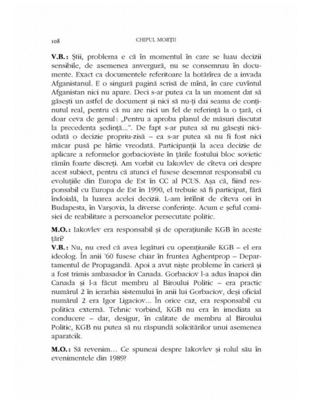 Chipul morții: dialog cu Vladimir Bukovski despre natura comunismului