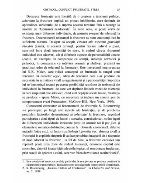 Psihologia frustrației (ediția a II-a, revăzută și adăugită)