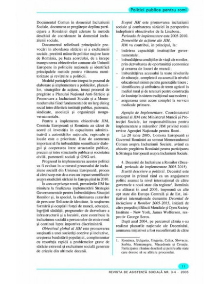 Revista de Asistență Socială. Nr. 3-4/2005
