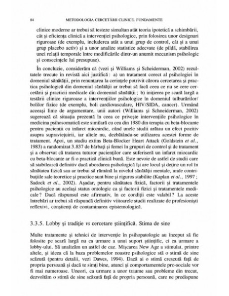 Metodologia cercetării clinice. Fundamente