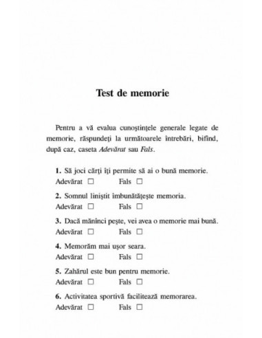 Teste şi exerciţii pentru dezvoltarea... Teste şi exerciţii pentru dezvoltarea...