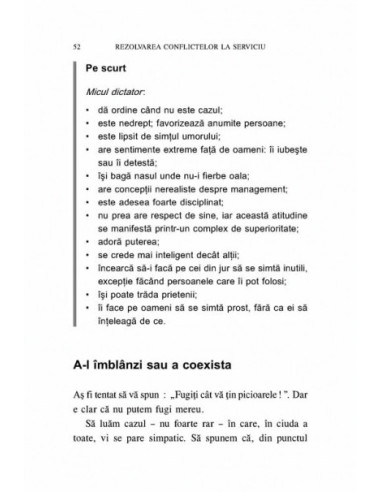 Rezolvarea conflictelor la serviciu....